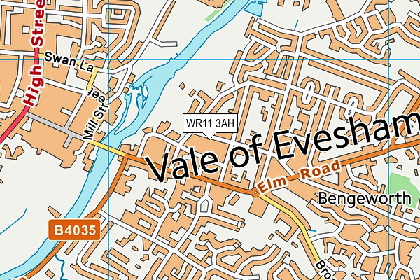WR11 3AH map - OS VectorMap District (Ordnance Survey) WR11 3AH map - OS VectorMap District (Ordnance Survey)