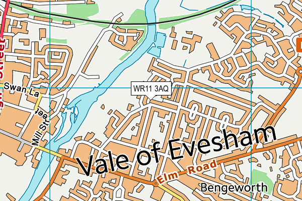 WR11 3AQ map - OS VectorMap District (Ordnance Survey) WR11 3AQ map - OS VectorMap District (Ordnance Survey)