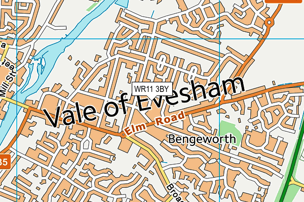 WR11 3BY map - OS VectorMap District (Ordnance Survey) WR11 3BY map - OS VectorMap District (Ordnance Survey)
