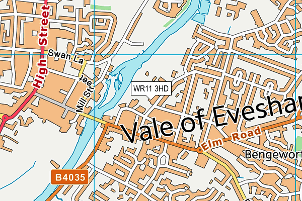 WR11 3HD map - OS VectorMap District (Ordnance Survey) WR11 3HD map - OS VectorMap District (Ordnance Survey)