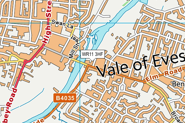 WR11 3HF map - OS VectorMap District (Ordnance Survey) WR11 3HF map - OS VectorMap District (Ordnance Survey)