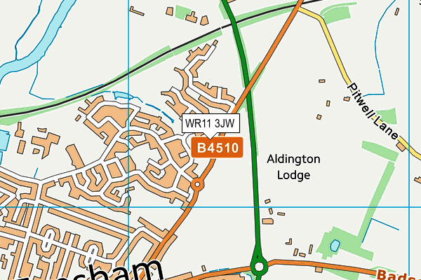 WR11 3JW map - OS VectorMap District (Ordnance Survey) WR11 3JW map - OS VectorMap District (Ordnance Survey)