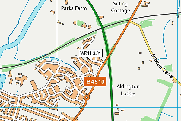 WR11 3JY map - OS VectorMap District (Ordnance Survey) WR11 3JY map - OS VectorMap District (Ordnance Survey)