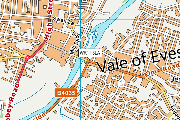 WR11 3LA map - OS VectorMap District (Ordnance Survey) WR11 3LA map - OS VectorMap District (Ordnance Survey)