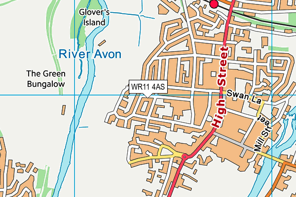 WR11 4AS map - OS VectorMap District (Ordnance Survey) WR11 4AS map - OS VectorMap District (Ordnance Survey)