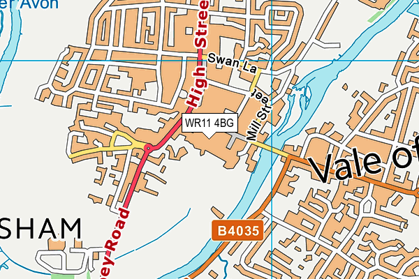 WR11 4BG map - OS VectorMap District (Ordnance Survey) WR11 4BG map - OS VectorMap District (Ordnance Survey)