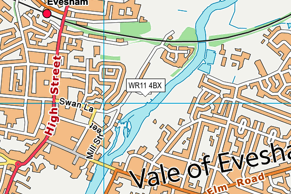 WR11 4BX map - OS VectorMap District (Ordnance Survey) WR11 4BX map - OS VectorMap District (Ordnance Survey)