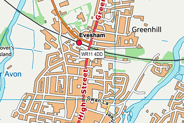 WR11 4DD map - OS VectorMap District (Ordnance Survey) WR11 4DD map - OS VectorMap District (Ordnance Survey)