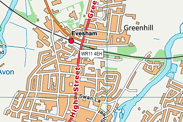 WR11 4EH map - OS VectorMap District (Ordnance Survey) WR11 4EH map - OS VectorMap District (Ordnance Survey)