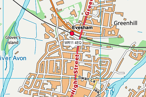 WR11 4EQ map - OS VectorMap District (Ordnance Survey) WR11 4EQ map - OS VectorMap District (Ordnance Survey)