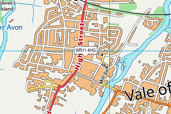WR11 4HG map - OS VectorMap District (Ordnance Survey) WR11 4HG map - OS VectorMap District (Ordnance Survey)