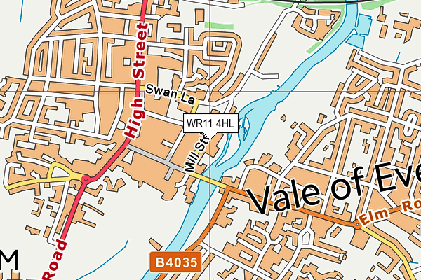 WR11 4HL map - OS VectorMap District (Ordnance Survey) WR11 4HL map - OS VectorMap District (Ordnance Survey)