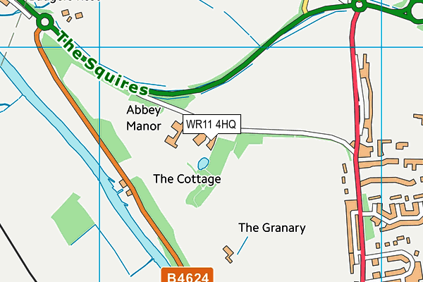 WR11 4HQ map - OS VectorMap District (Ordnance Survey) WR11 4HQ map - OS VectorMap District (Ordnance Survey)
