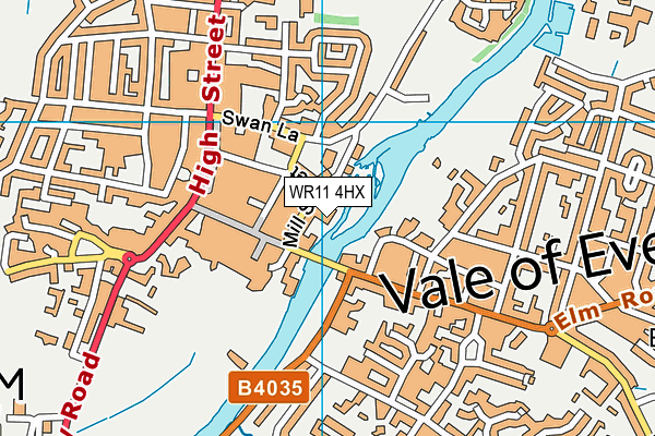 WR11 4HX map - OS VectorMap District (Ordnance Survey) WR11 4HX map - OS VectorMap District (Ordnance Survey)