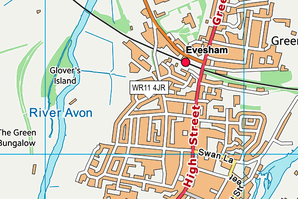 WR11 4JR map - OS VectorMap District (Ordnance Survey) WR11 4JR map - OS VectorMap District (Ordnance Survey)
