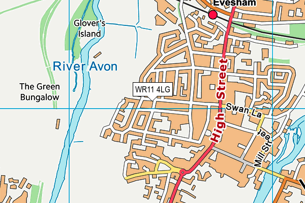 WR11 4LG map - OS VectorMap District (Ordnance Survey) WR11 4LG map - OS VectorMap District (Ordnance Survey)