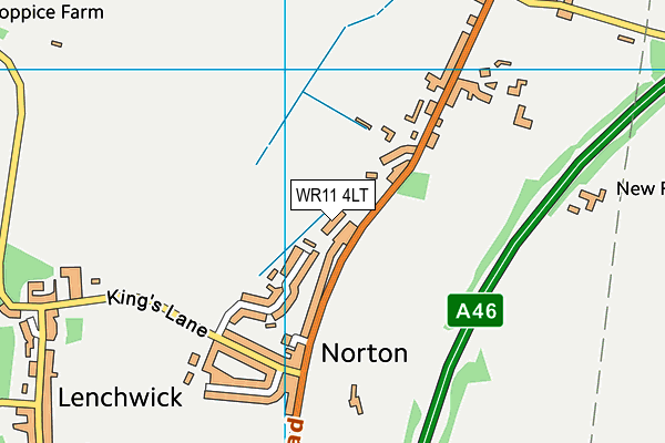 WR11 4LT map - OS VectorMap District (Ordnance Survey) WR11 4LT map - OS VectorMap District (Ordnance Survey)
