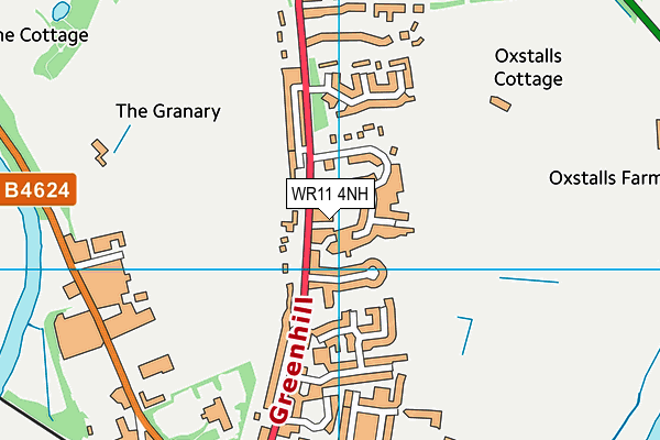 WR11 4NH map - OS VectorMap District (Ordnance Survey) WR11 4NH map - OS VectorMap District (Ordnance Survey)