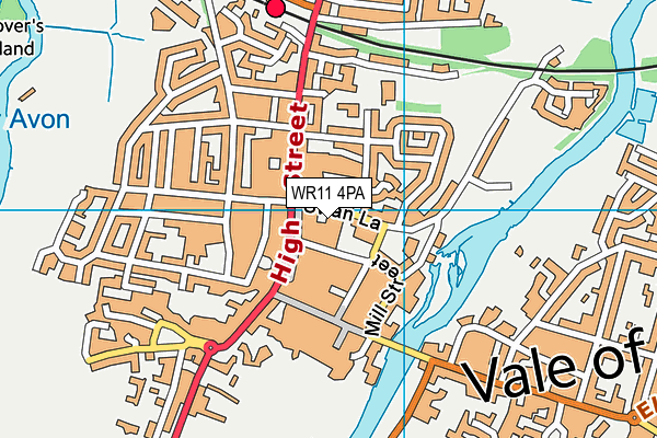 WR11 4PA map - OS VectorMap District (Ordnance Survey) WR11 4PA map - OS VectorMap District (Ordnance Survey)