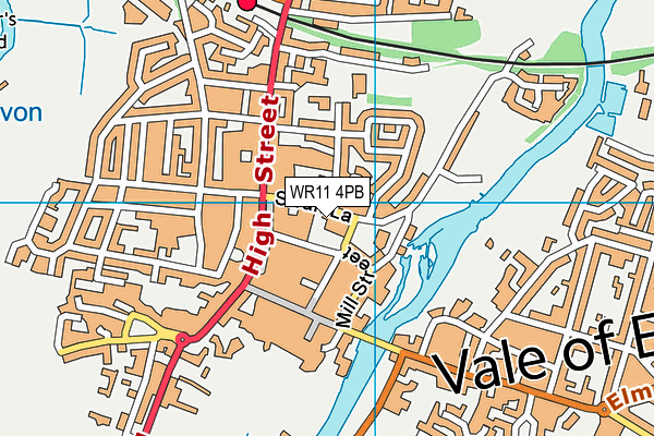WR11 4PB map - OS VectorMap District (Ordnance Survey) WR11 4PB map - OS VectorMap District (Ordnance Survey)