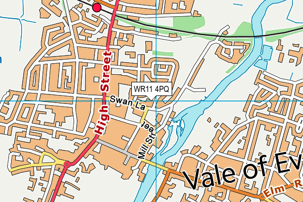 WR11 4PQ map - OS VectorMap District (Ordnance Survey) WR11 4PQ map - OS VectorMap District (Ordnance Survey)