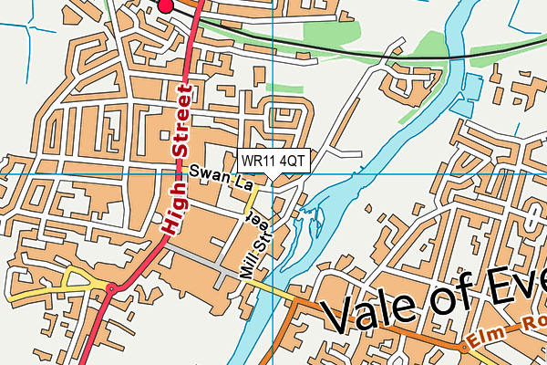 WR11 4QT map - OS VectorMap District (Ordnance Survey) WR11 4QT map - OS VectorMap District (Ordnance Survey)