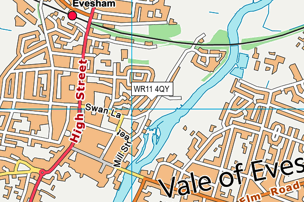 WR11 4QY map - OS VectorMap District (Ordnance Survey) WR11 4QY map - OS VectorMap District (Ordnance Survey)