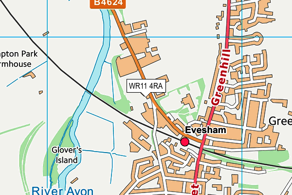 WR11 4RA map - OS VectorMap District (Ordnance Survey) WR11 4RA map - OS VectorMap District (Ordnance Survey)