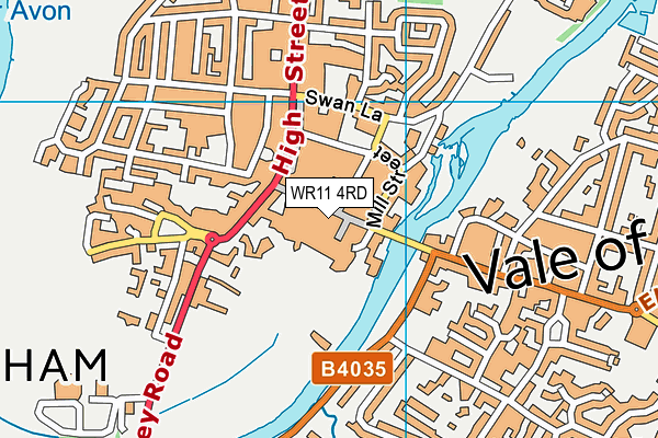 WR11 4RD map - OS VectorMap District (Ordnance Survey) WR11 4RD map - OS VectorMap District (Ordnance Survey)