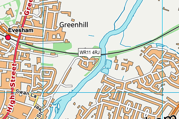 WR11 4RJ map - OS VectorMap District (Ordnance Survey) WR11 4RJ map - OS VectorMap District (Ordnance Survey)