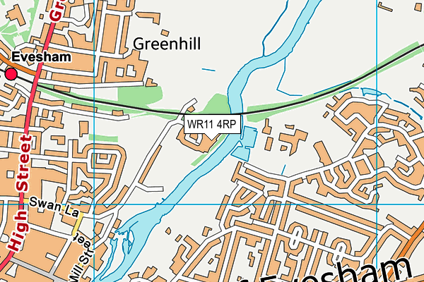 WR11 4RP map - OS VectorMap District (Ordnance Survey) WR11 4RP map - OS VectorMap District (Ordnance Survey)