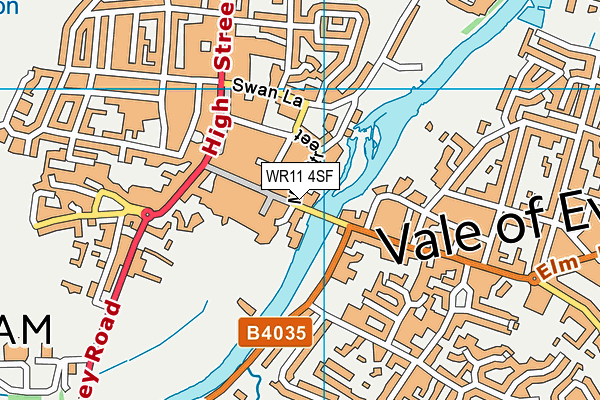 WR11 4SF map - OS VectorMap District (Ordnance Survey) WR11 4SF map - OS VectorMap District (Ordnance Survey)