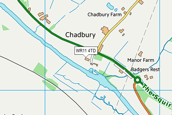 WR11 4TD map - OS VectorMap District (Ordnance Survey)