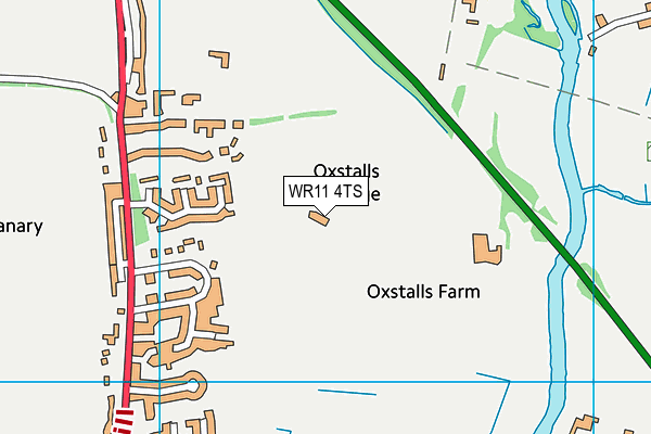 WR11 4TS map - OS VectorMap District (Ordnance Survey) WR11 4TS map - OS VectorMap District (Ordnance Survey)