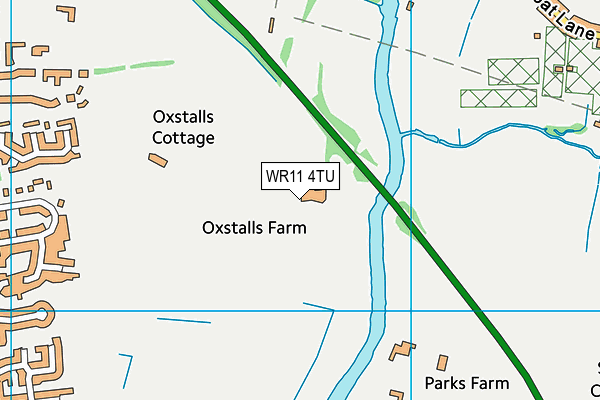 WR11 4TU map - OS VectorMap District (Ordnance Survey) WR11 4TU map - OS VectorMap District (Ordnance Survey)