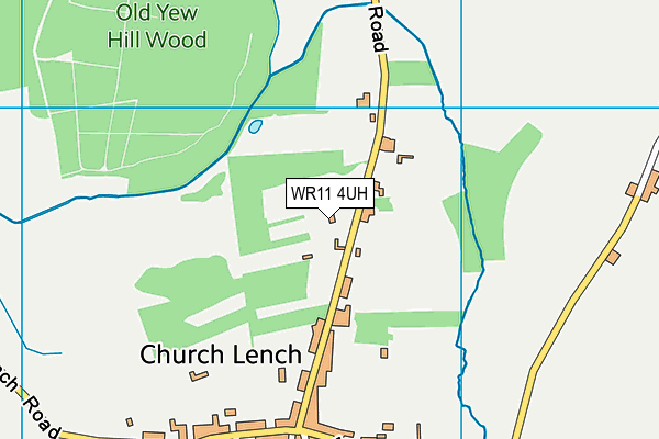 WR11 4UH map - OS VectorMap District (Ordnance Survey)