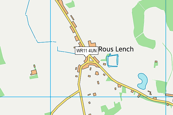 WR11 4UN map - OS VectorMap District (Ordnance Survey)