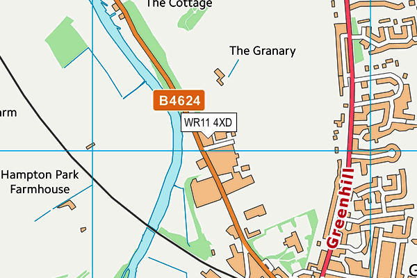 WR11 4XD map - OS VectorMap District (Ordnance Survey) WR11 4XD map - OS VectorMap District (Ordnance Survey)