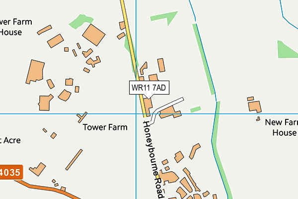 WR11 7AD map - OS VectorMap District (Ordnance Survey) WR11 7AD map - OS VectorMap District (Ordnance Survey)