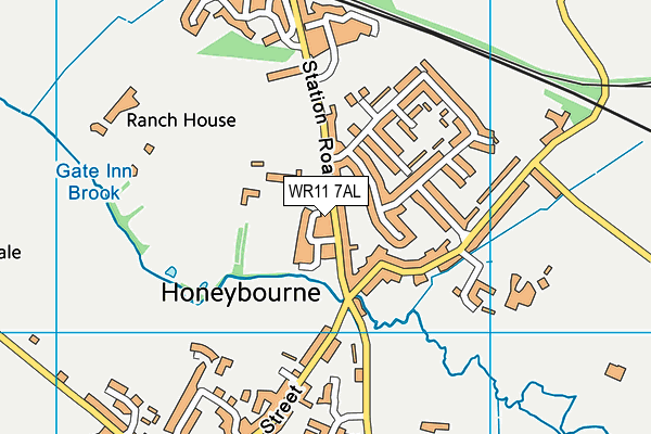 WR11 7AL map - OS VectorMap District (Ordnance Survey)