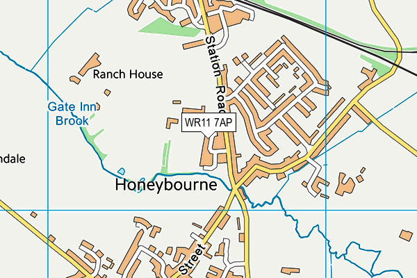 WR11 7AP map - OS VectorMap District (Ordnance Survey) WR11 7AP map - OS VectorMap District (Ordnance Survey)