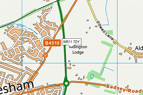 WR11 7DY map - OS VectorMap District (Ordnance Survey) WR11 7DY map - OS VectorMap District (Ordnance Survey)