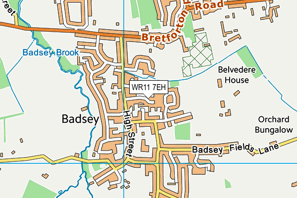 WR11 7EH map - OS VectorMap District (Ordnance Survey) WR11 7EH map - OS VectorMap District (Ordnance Survey)