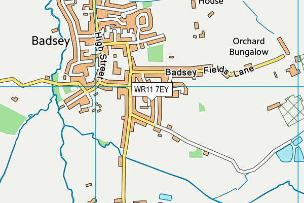 WR11 7EY map - OS VectorMap District (Ordnance Survey) WR11 7EY map - OS VectorMap District (Ordnance Survey)
