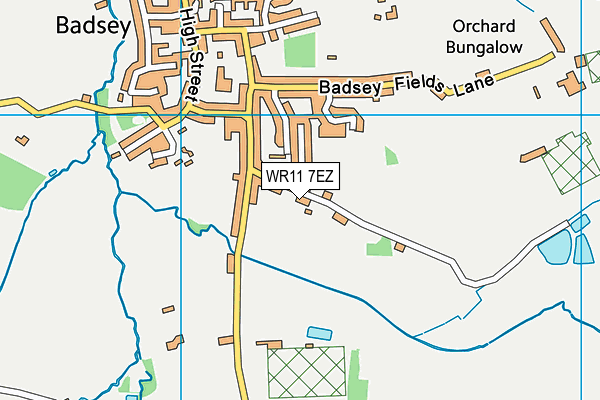 WR11 7EZ map - OS VectorMap District (Ordnance Survey) WR11 7EZ map - OS VectorMap District (Ordnance Survey)