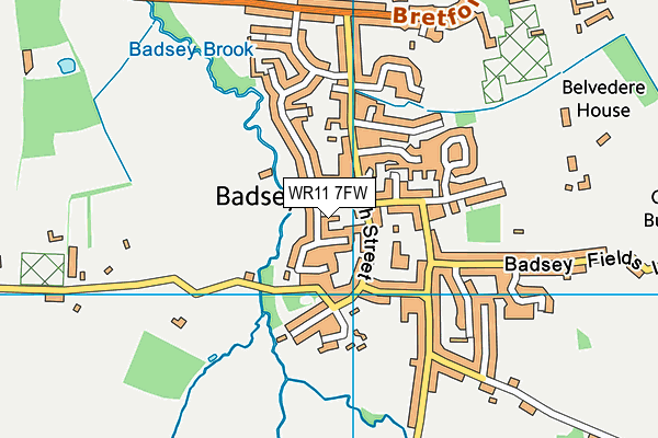 WR11 7FW map - OS VectorMap District (Ordnance Survey) WR11 7FW map - OS VectorMap District (Ordnance Survey)
