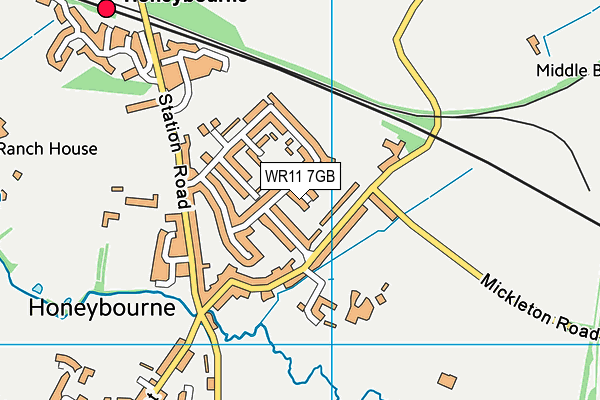 WR11 7GB map - OS VectorMap District (Ordnance Survey) WR11 7GB map - OS VectorMap District (Ordnance Survey)