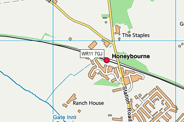 WR11 7GJ map - OS VectorMap District (Ordnance Survey) WR11 7GJ map - OS VectorMap District (Ordnance Survey)