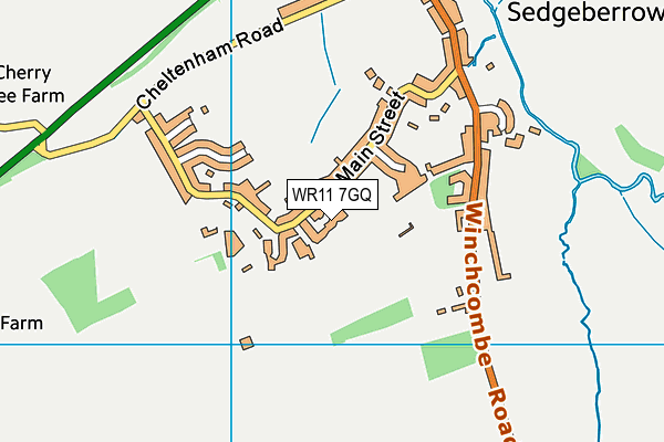 WR11 7GQ map - OS VectorMap District (Ordnance Survey) WR11 7GQ map - OS VectorMap District (Ordnance Survey)