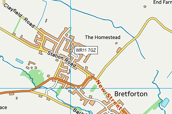 WR11 7GZ map - OS VectorMap District (Ordnance Survey) WR11 7GZ map - OS VectorMap District (Ordnance Survey)